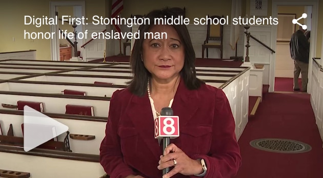 Stonington Middle School Students Honor Life of Enslaved Man