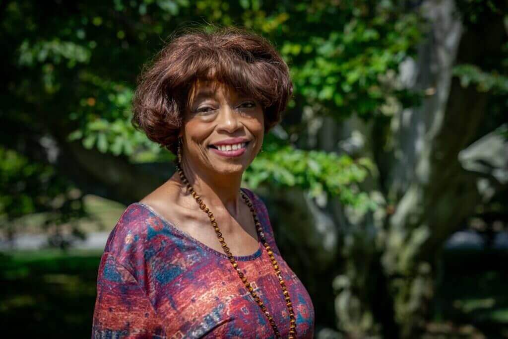 A photo of Program Director, Pat Wilson Pheanious standing outdoors.