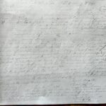 Handwritten historical document with faded text on aged paper. Contains personal and legal notations from the 1700s.